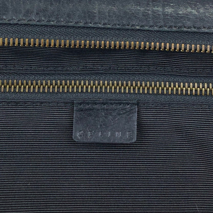 CELINE Front Buckle Small Boston bag Handbag Black Vintage nxugts