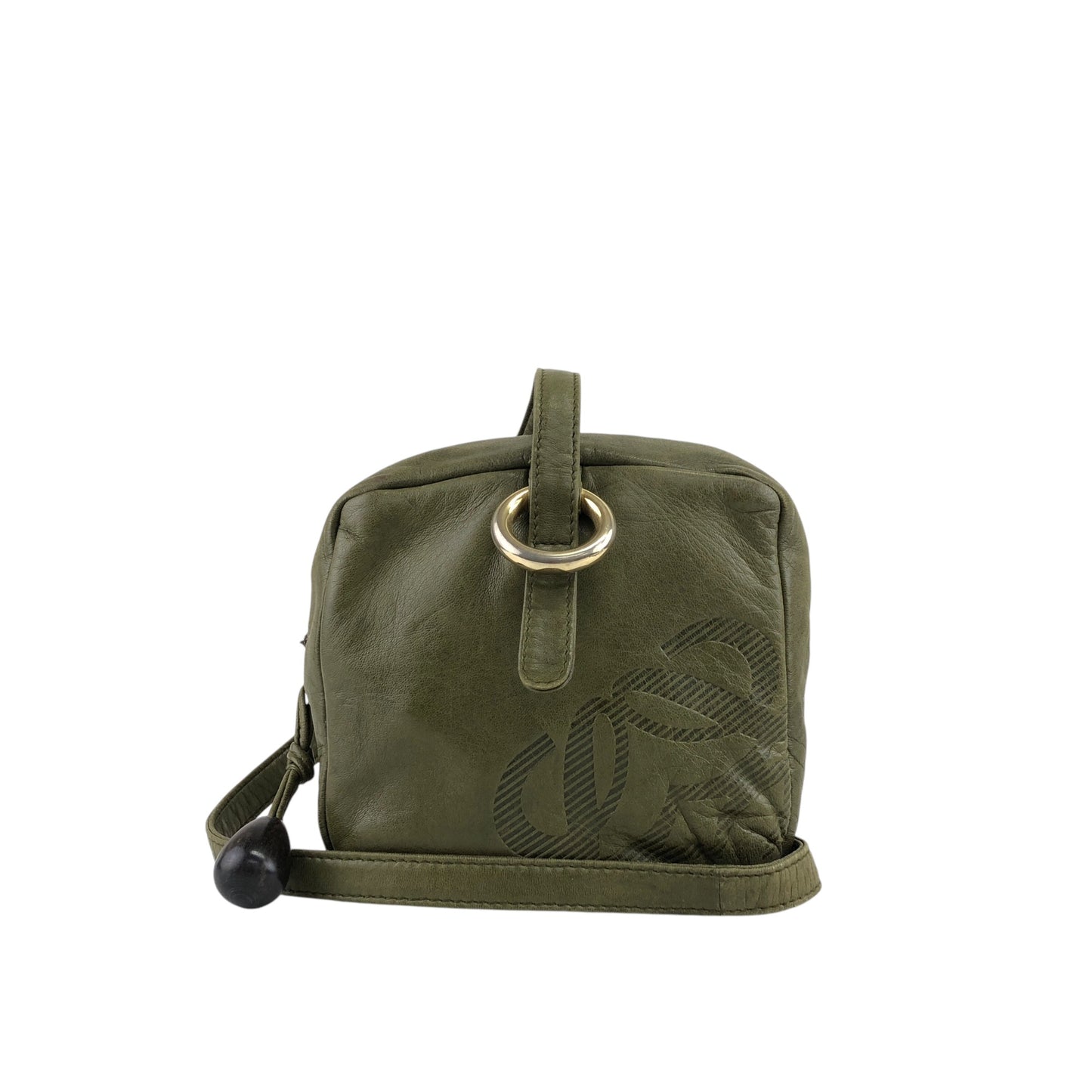LOEWE Anagram Shoulder bag Khaki Vintage 3fvsx5
