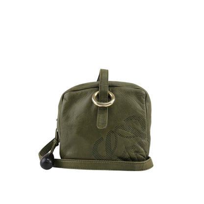 LOEWE Anagram Shoulder bag Khaki Vintage 3fvsx5