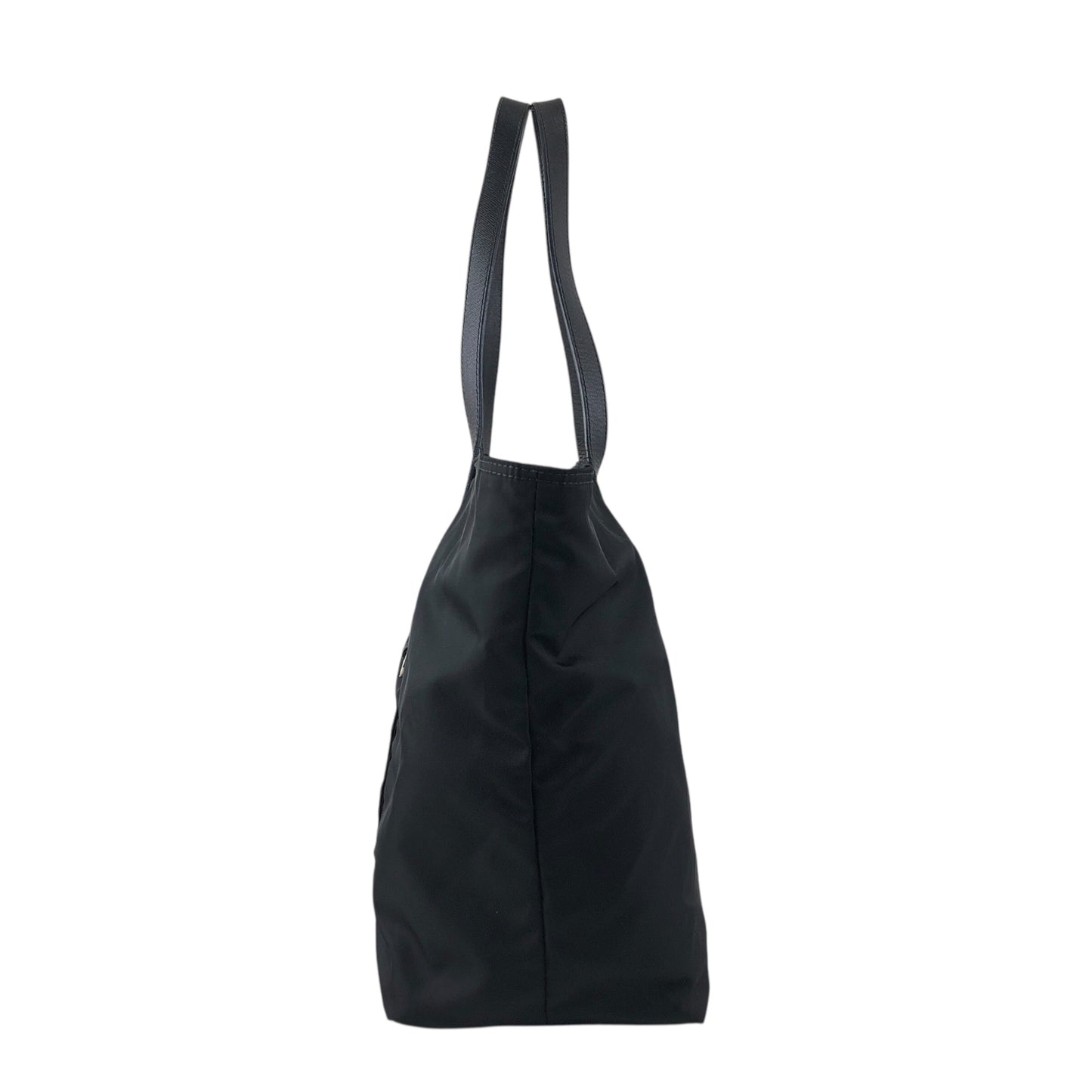 PRADA Triangle Logo Front Pocket Totebag Black Vintage p2sa5n