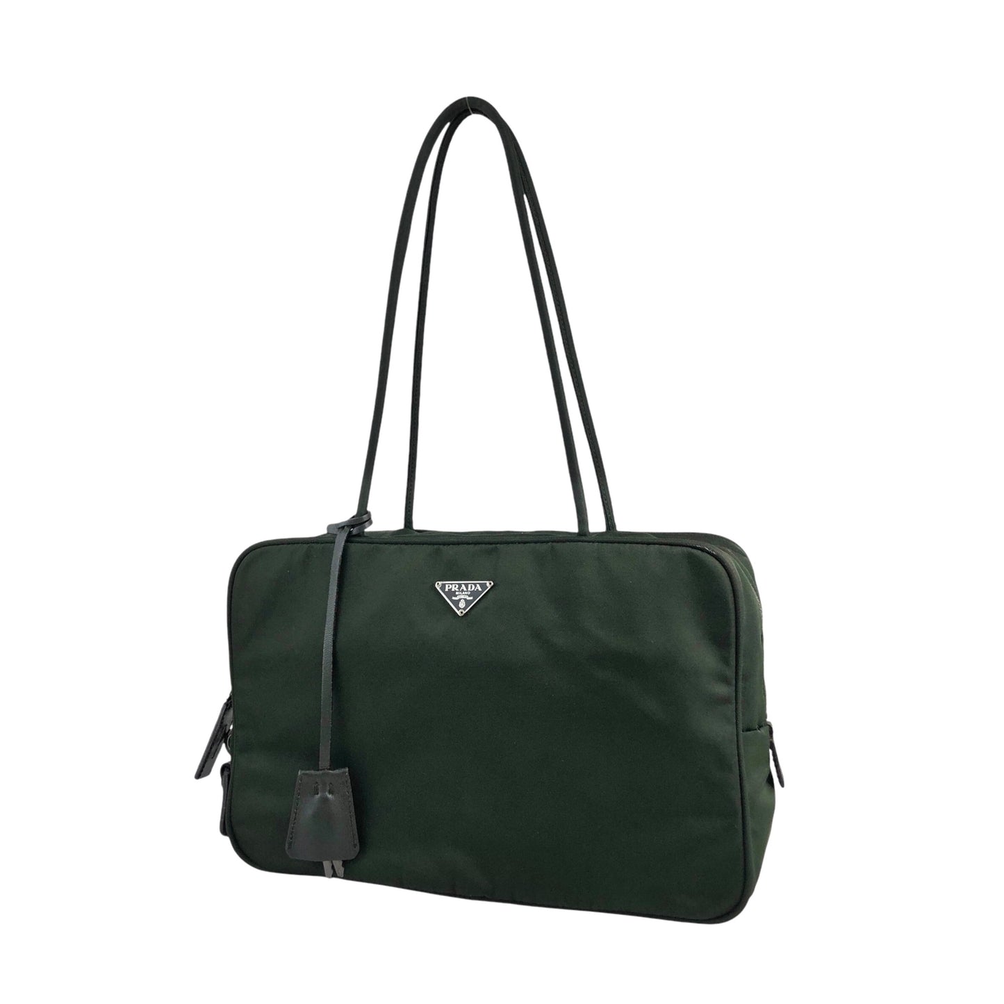 PRADA Tessuto Triangle Logo Padlock Khaki Vintage nxydgr