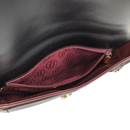 Cartier Logo Shoulder bag Black Vintage hvng2e