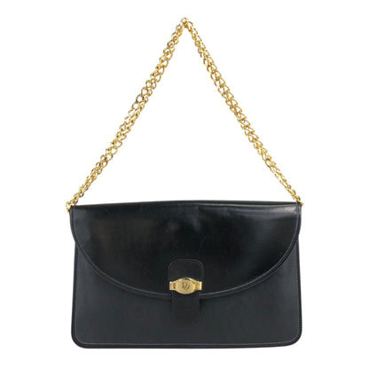 Christian Dior Chain Shoulder bag Black Vintage rvvx2n