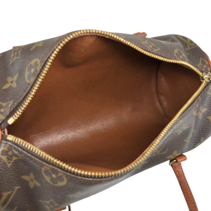 LOUIS VUITTON Monogram Handbag Brown Vintage dwmmh5