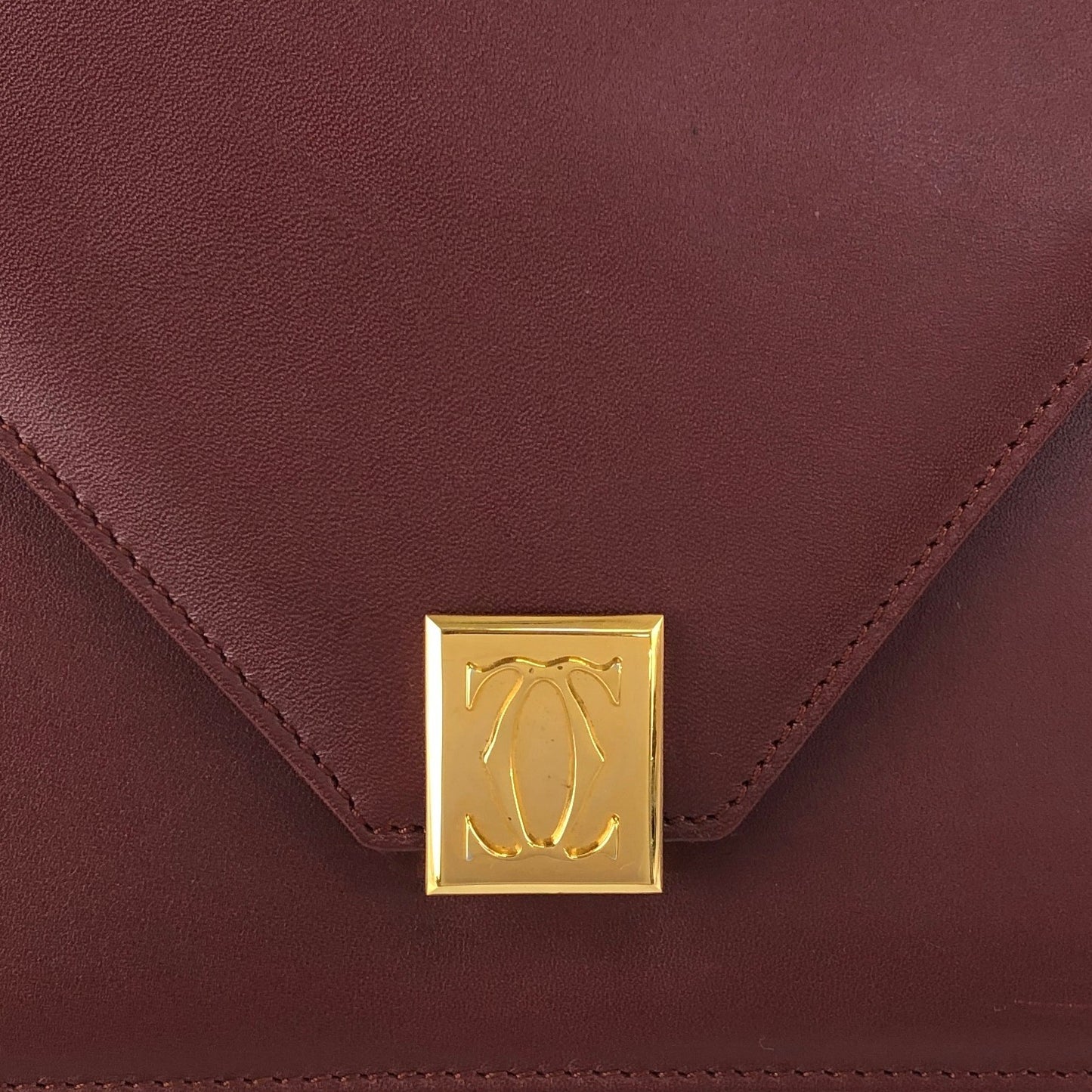 Cartier Shoulder bag Bordeaux Vintage 3m6y5t