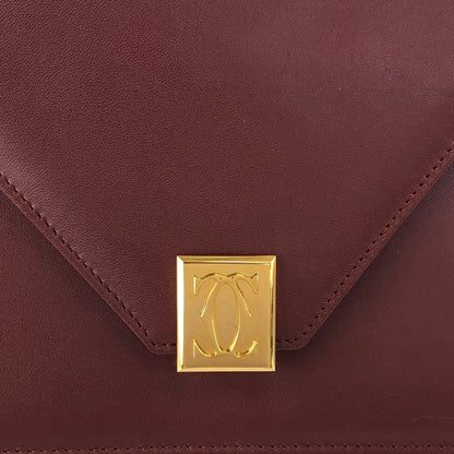 Cartier Shoulder bag Bordeaux Vintage 3m6y5t