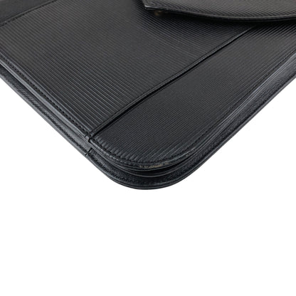 Yves Saint Laurent YSL Logo Shoulder bag Black Vintage 4x4vtu