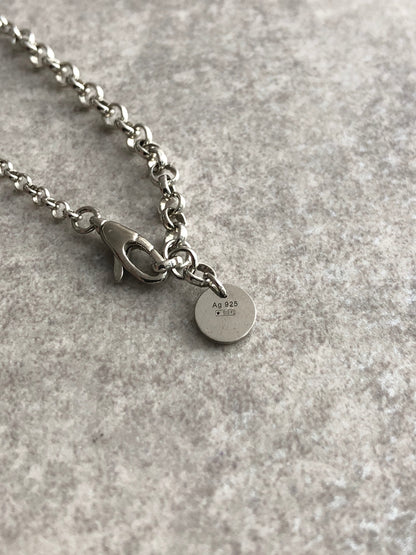 GUCCI Interlocking Necklace Silver Vintage zpfi68