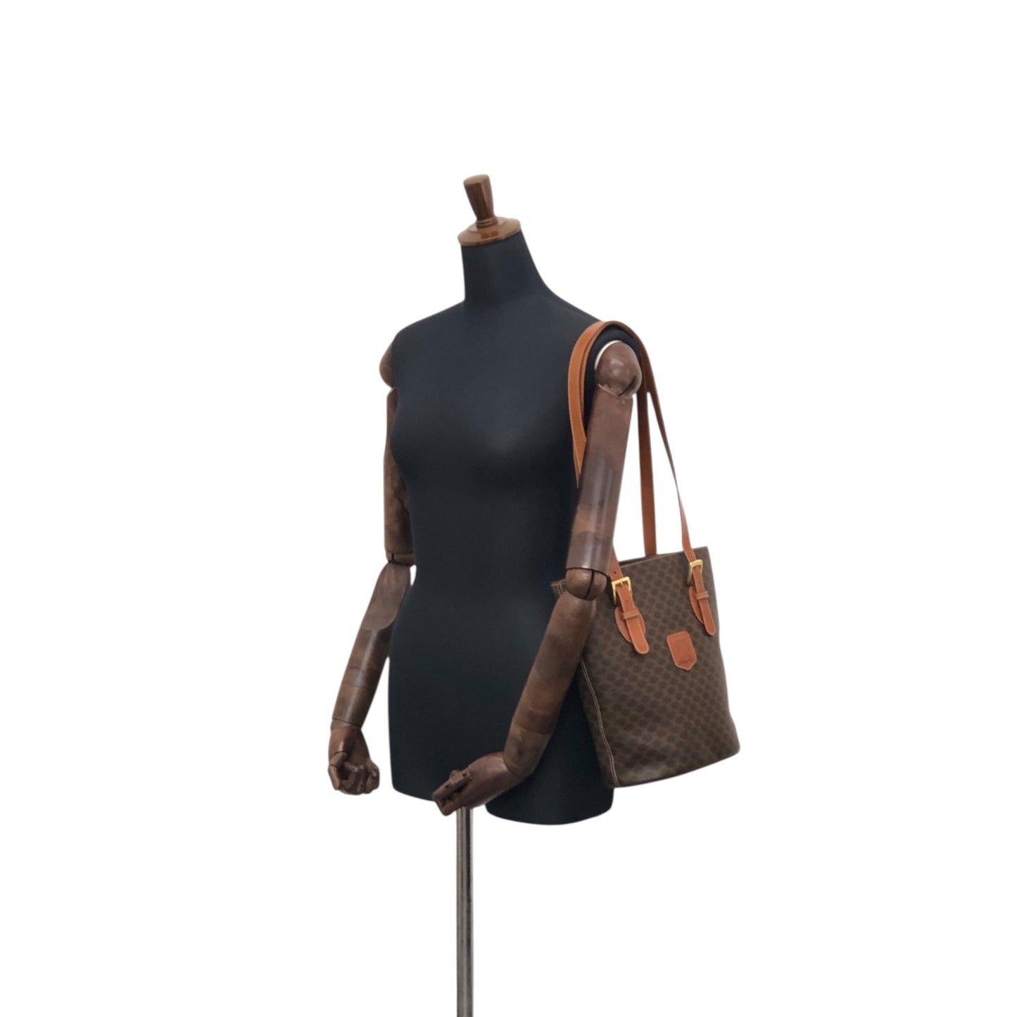 CELINE Macadam Blason Totebag Brown Vintage krmf4c