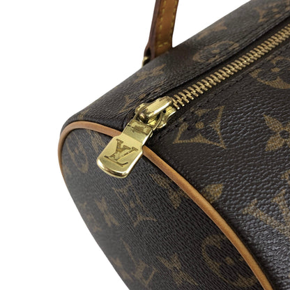 LOUIS VUITTON Monogram Handbag Brown Vintage 87rkgw