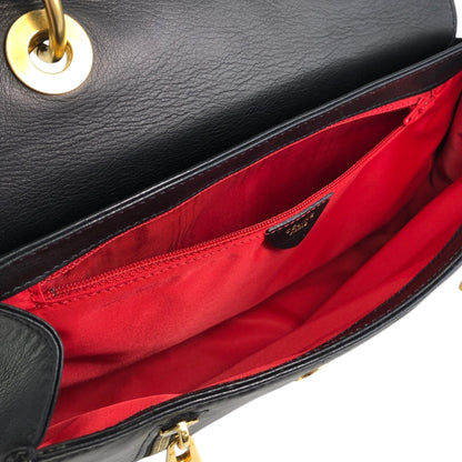 CELINE Two-way Handbag Shoulder bag Black Vintage uezhmr