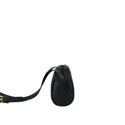 Yves Saint Laurent YSL Logo Shoulder bag Black Vintage fbers6