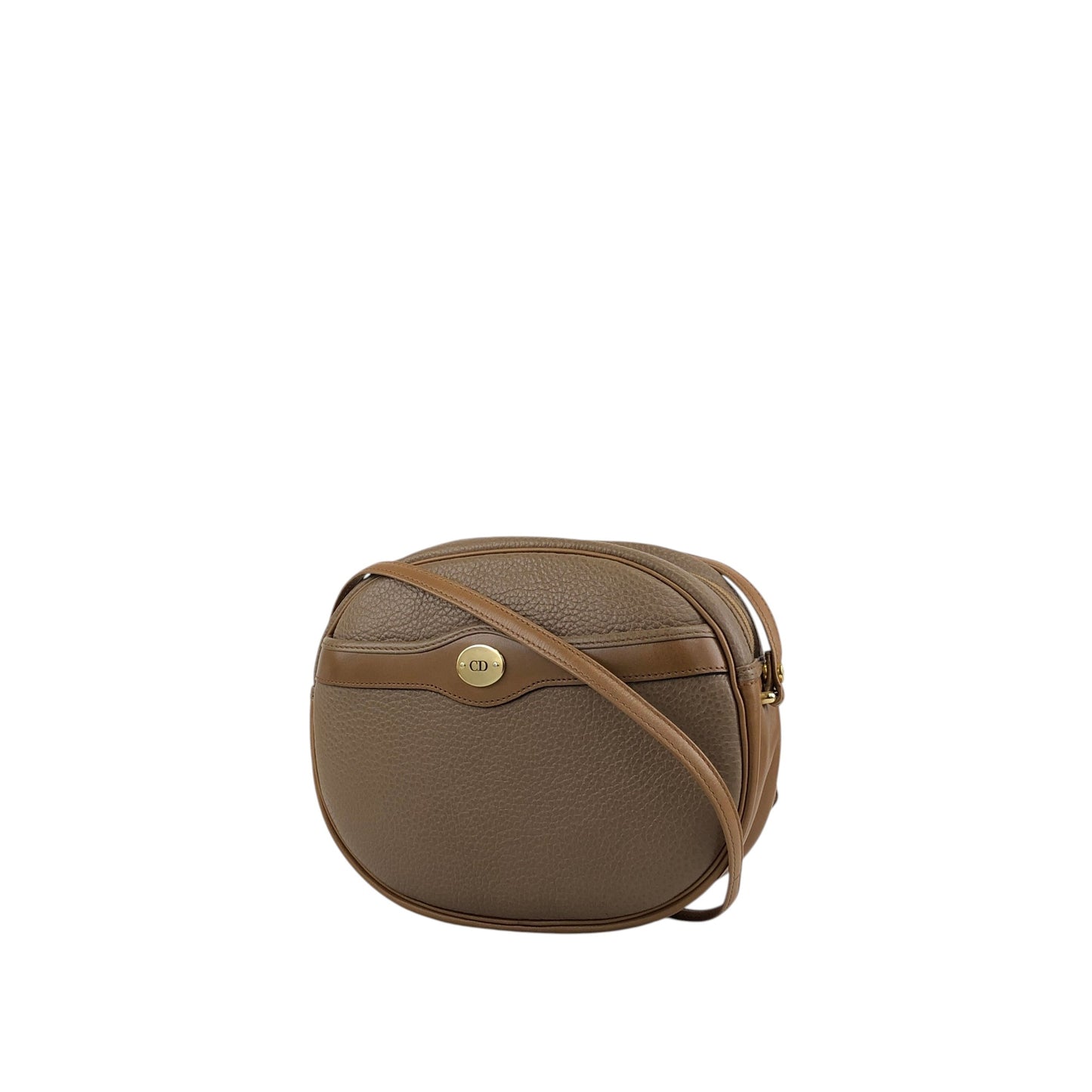 Christian Dior CD Logo Shoulder bag Brown Vintage 53vw5f