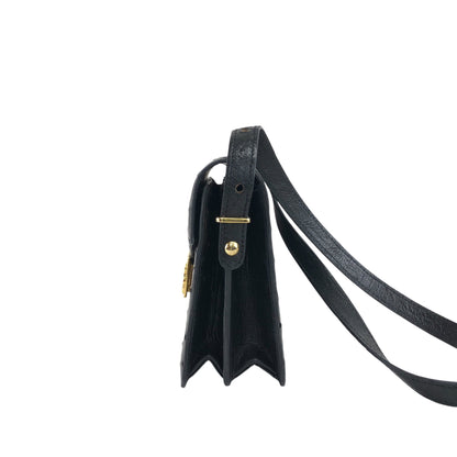 CELINE Horse Carriage Shoulder bag Black Vintage d66xv8