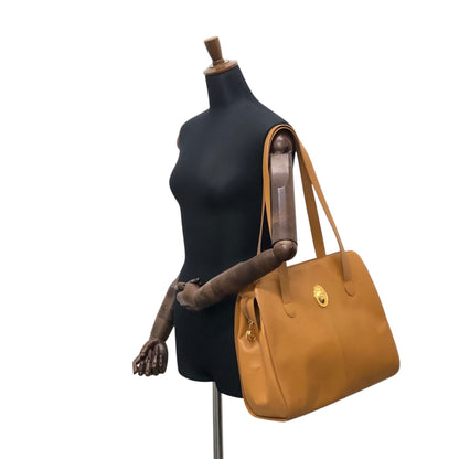 Christian Dior CD Logo Handbag Totebag Brown Vintage i5u28h