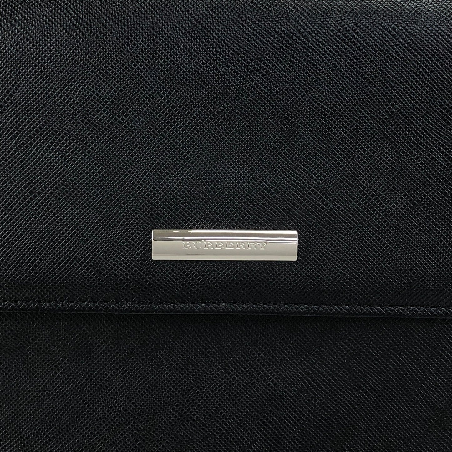 BURBERRY Logo Shoulder bag Black Vintage 5huwxe