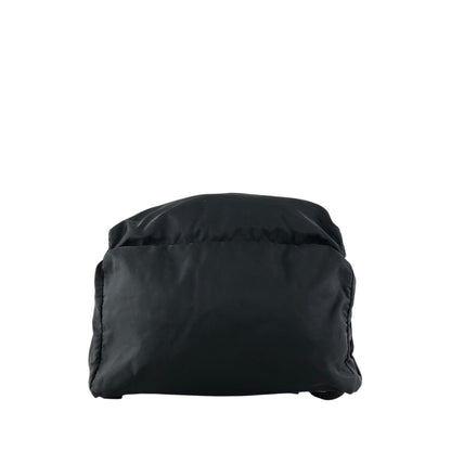 PRADA Tessuto Triangle Logo Double Pocket Backpack Black Vintage bpk4w7