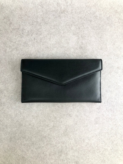 CELINE Blason Long Wallet Black Vintage 4g2ket