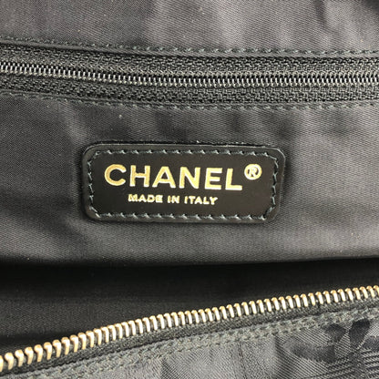 CHANEL New Travel Line Handbag Black Vintage x2dwvn