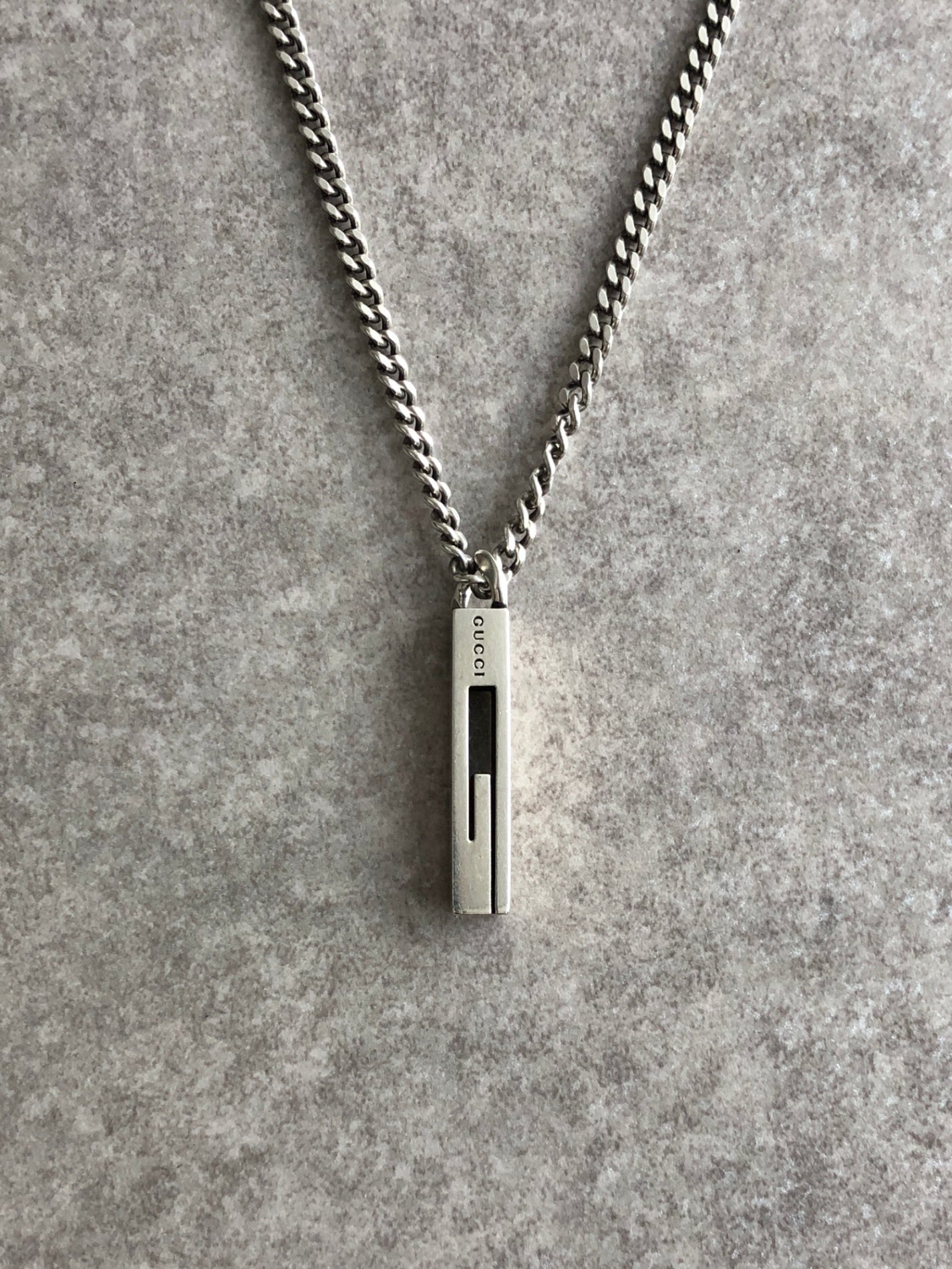 GUCCI Necklace Silver Vintage psa3ea