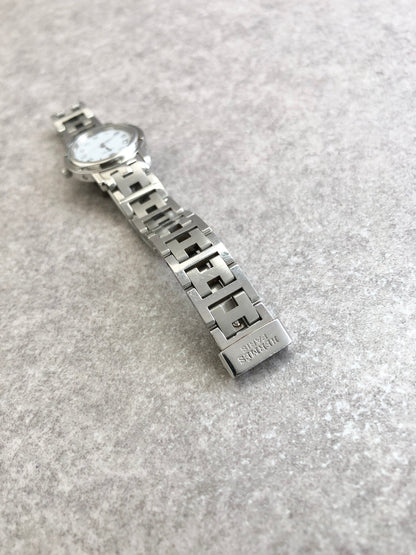 HERMES Quartz Watch Silver Vintage efbvgb