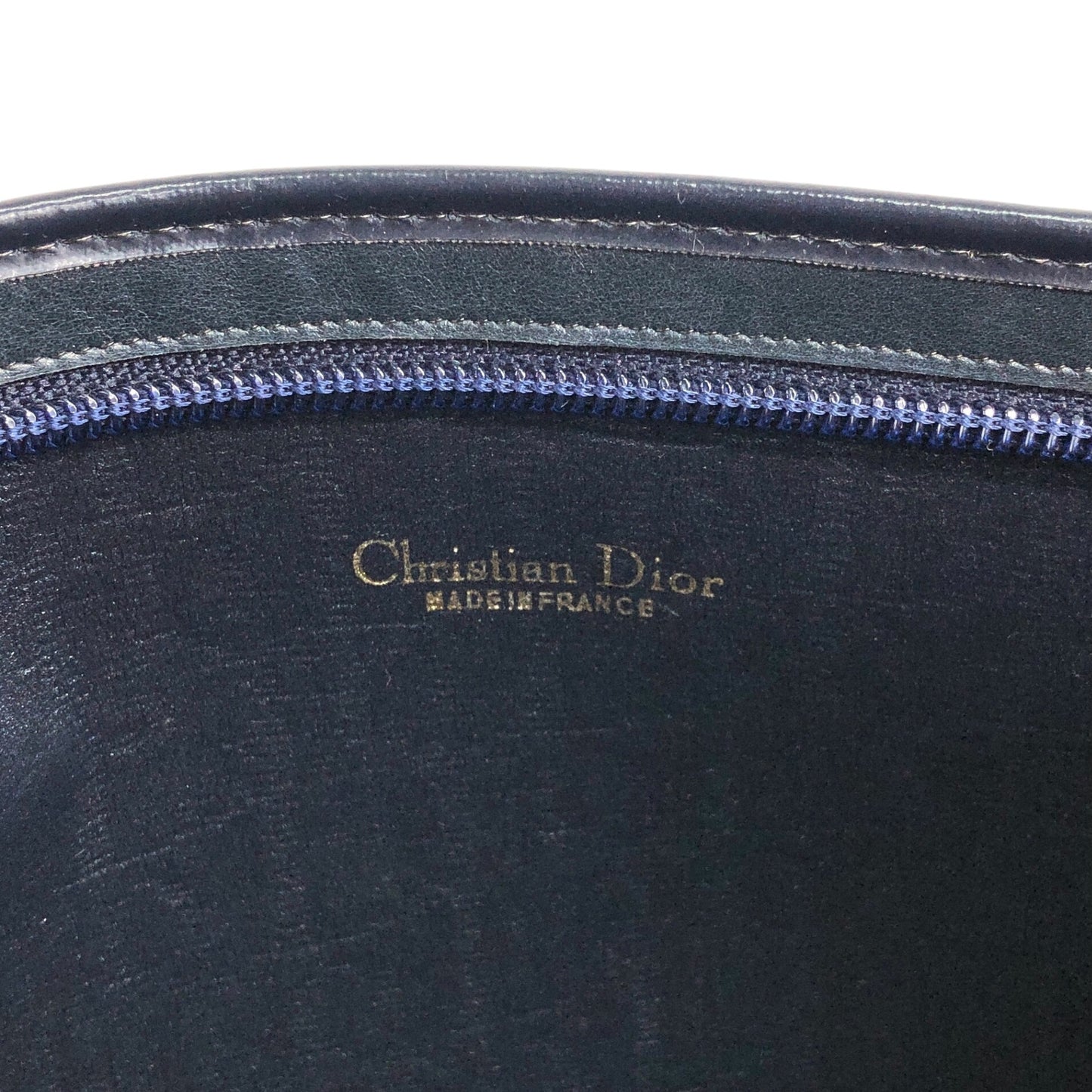 Christian Dior Trotter Shoulder bag Navy Vintage xwwtv5