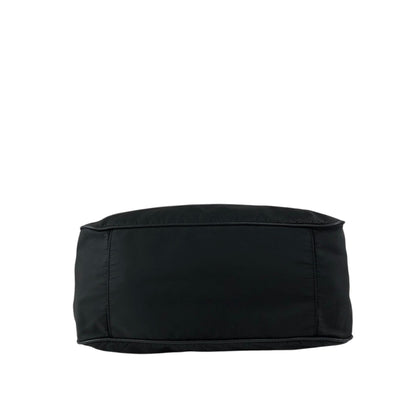 PRADA Tessuto Triangle Logo Shoulder bag Black Vintage w53g57
