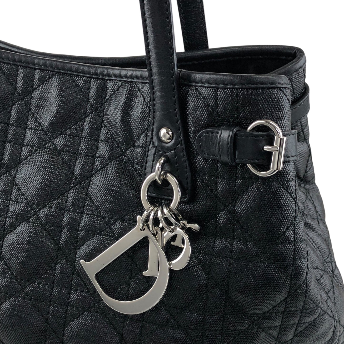 Christian Dior Cannage Totebag Black Vintage y5d2m6