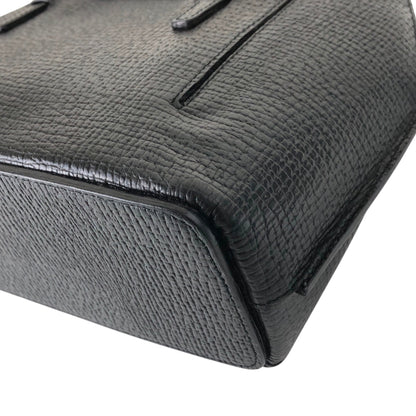 LOEWE Logo Embossed Handbag Black Vintage ycdaui