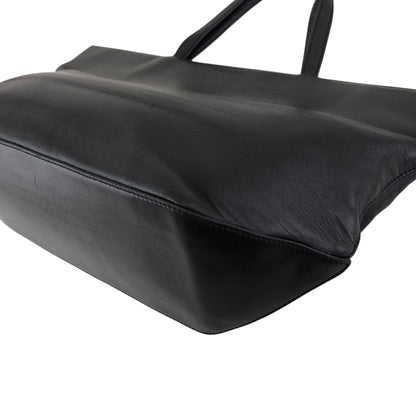 CELINE Logo Embossed Totebag Black Vintage khd67u