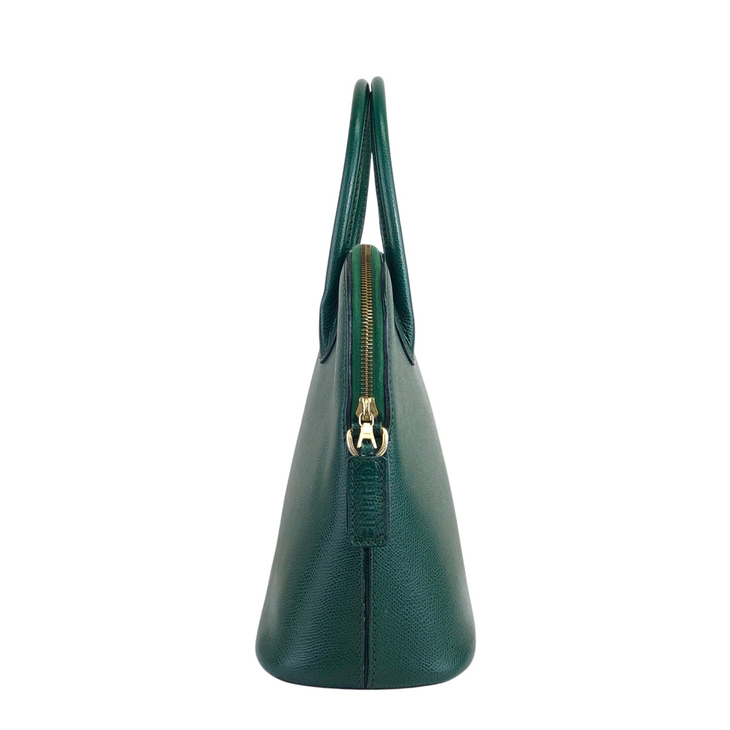 CELINE Two-way Handbag Shoulder bag Green Vintage pfdj32