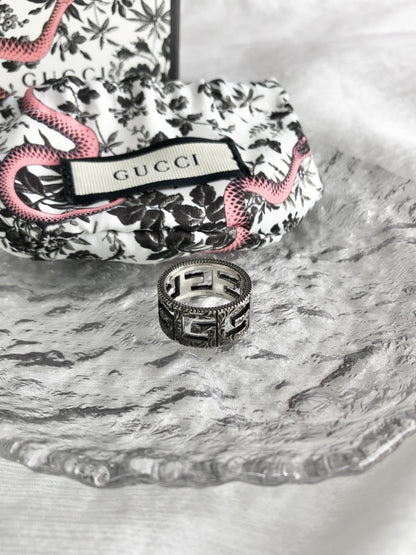 GUCCI SILVER925 Ring Silver Vintage t7bxs8