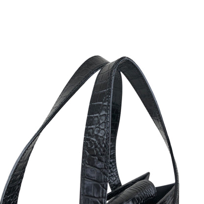 Yves Saint Laurent YSL Logo Handbag Black Vintage 3e2ciz