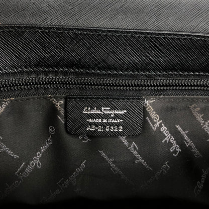 Salvatore Ferragamo Gancini Handbag Black Vintage 7wdsnj