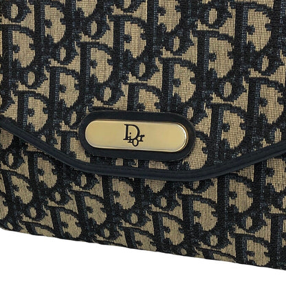 Christian Dior Trotter 鏈條單肩包 海軍藍 復古 gex65u