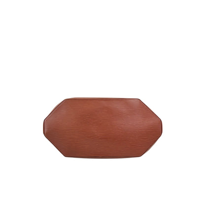 LOUIS VUITTON Epi Drawstring Shoulder bag Brown Vintage 7sxwmb