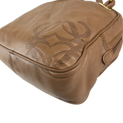 LOEWE Anagram Shoulder bag Brown Vintage 4a627g