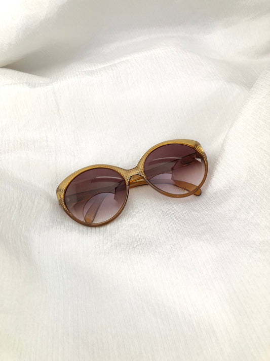 Christian Dior CD Logo Sunglasses Beige Vintage wm5r8j