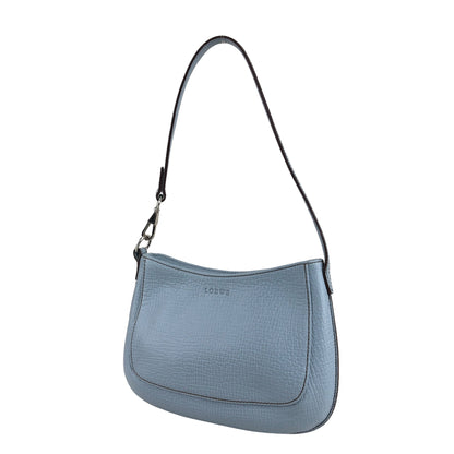 LOEWE Logo Handbag Shoulder bag Light Blue Vintage 2c5ari