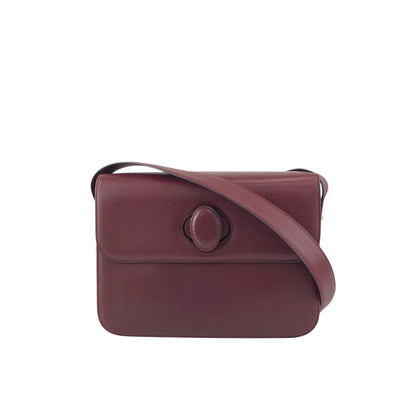 Cartier Turn Lock  Shoulder bag Bordeaux Vintage mjvugd