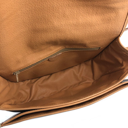 CELINE Macadam Blason Flap Shoulder bag Round bag Brown Vintage s34ak3