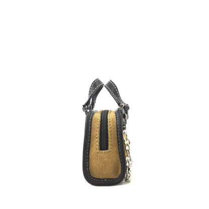 LOEWE Anagram  Suede Leather Handbag Shoulder bag Micro bag Beige Brown Vintage yt3sby