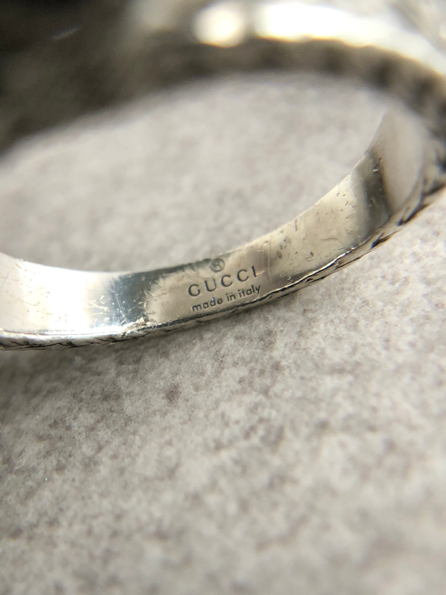 GUCCI Ring Silver Vintage kmf4yh