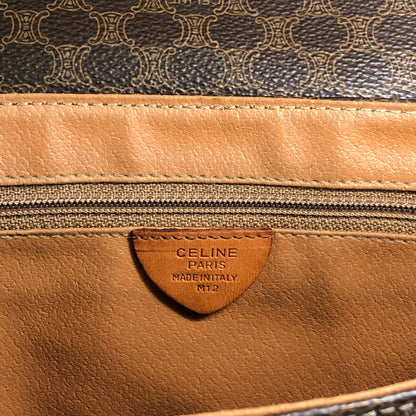 CELINE Macadam Blason Shoulder bag Brown Vintage ug57i6