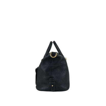 LOEWE Anagram Two-way Handbag Shoulder bag Black Vintage 2n8mxe