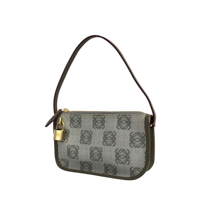 LOEWE Anagram Padlock Small Handbag Gray Vintage npexnd