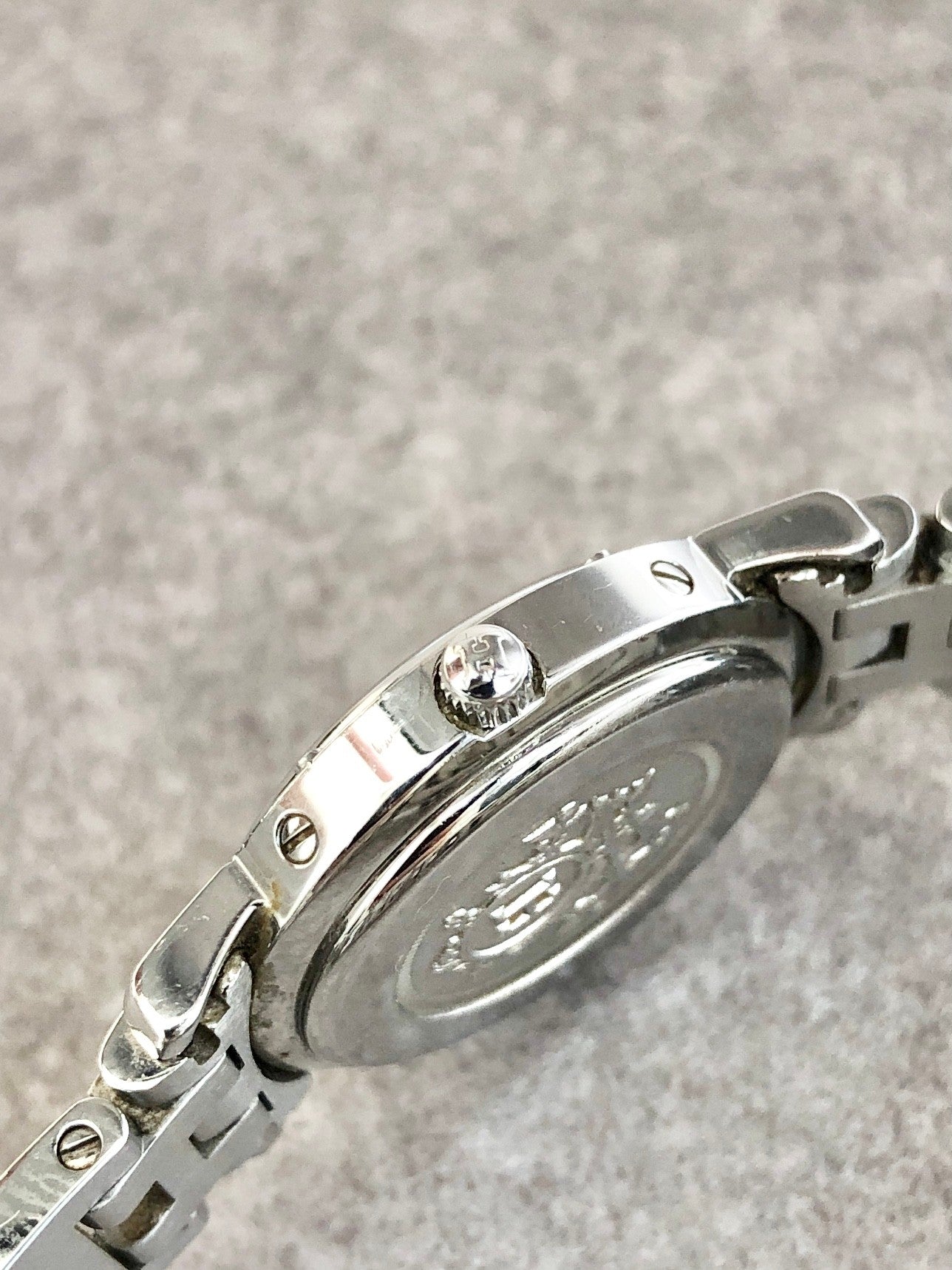HERMES Quartz Watch Silver Vintage efbvgb