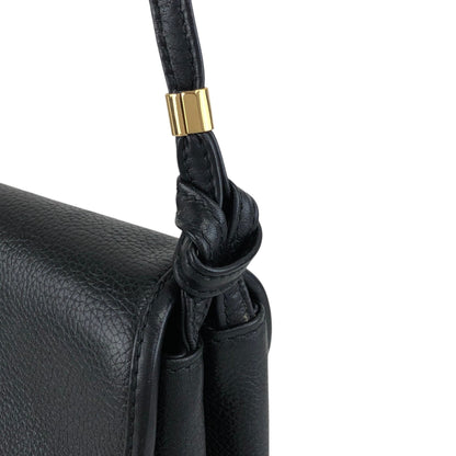 GUCCI Logo Shoulder bag Black Vintage irwn5s