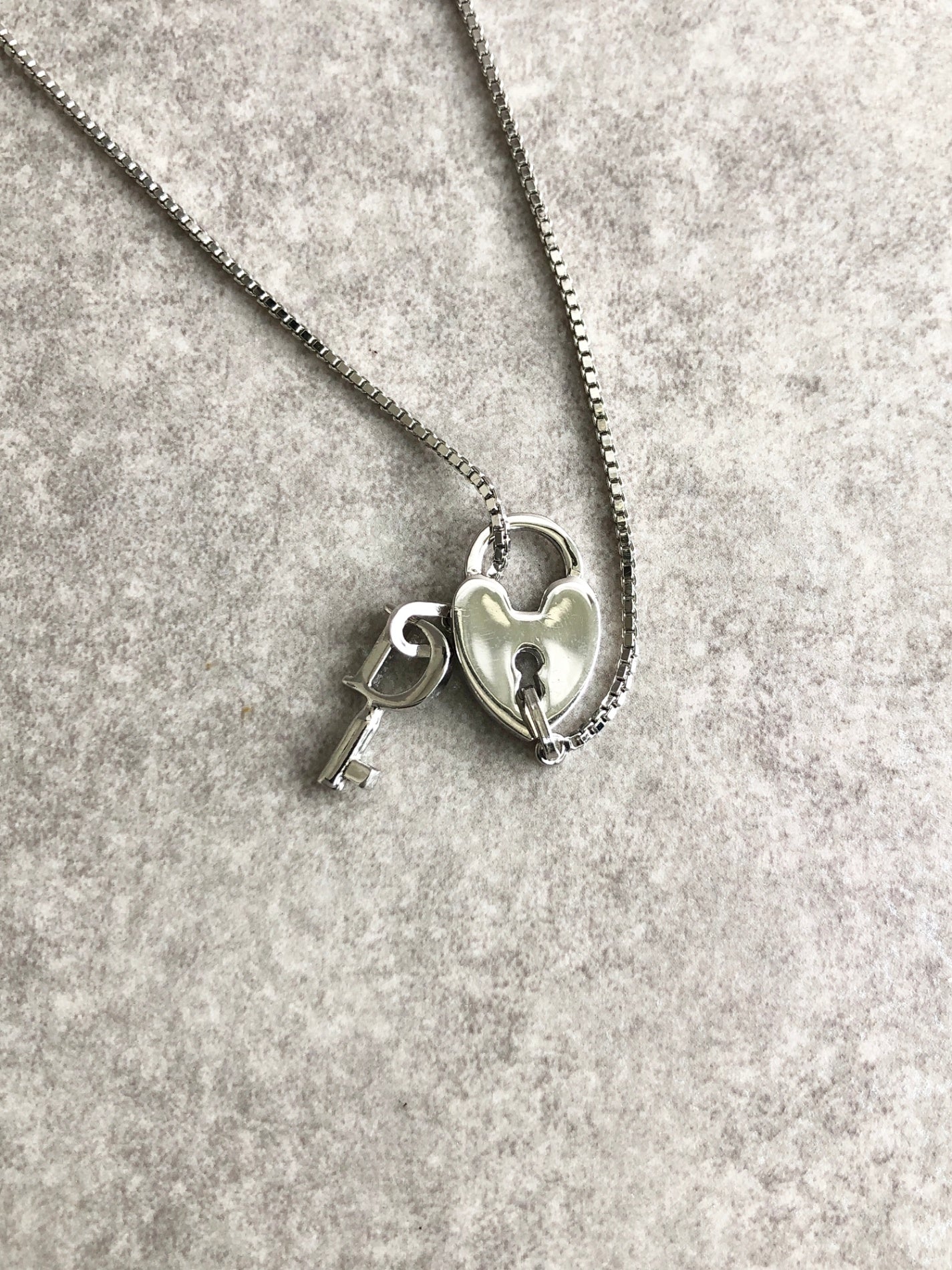 Christian Dior Logo Heart Motif Necklace Silver Vintage psrkeb