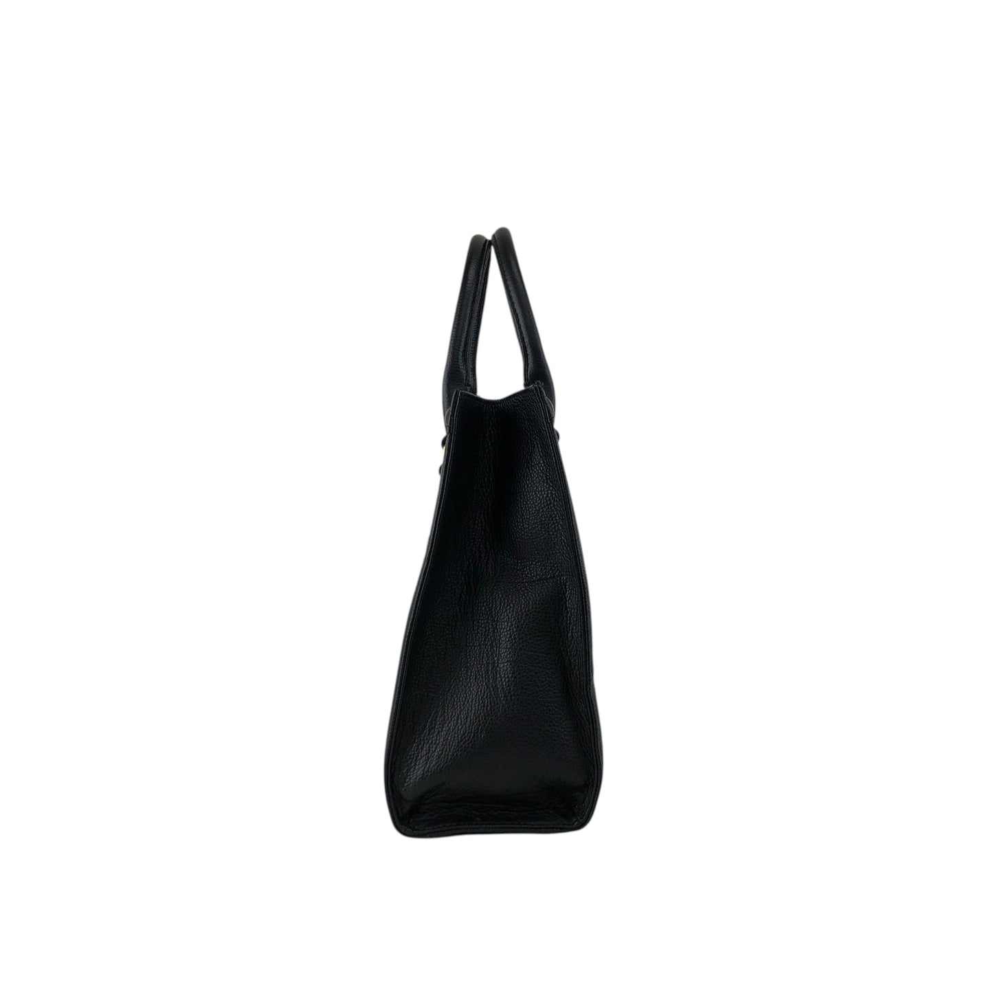 Yves Saint Laurent YSL Logo Top Handle Handbag Black Vintage heismg